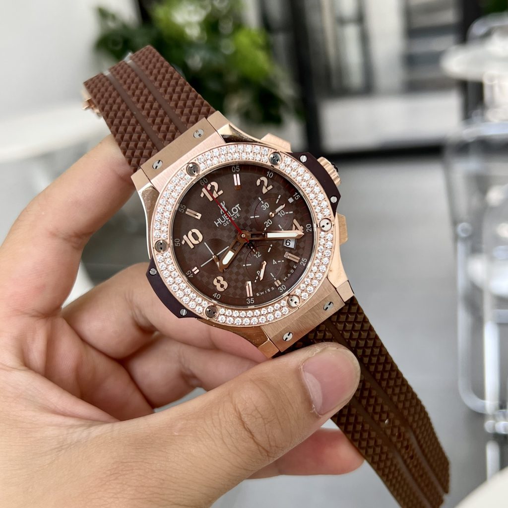 Hublot Big Bang Chronograph King Gold Brown Color Rep Watch 44mm (1)