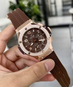 Hublot Big Bang Chronograph King Gold Brown Color Rep Watch 44mm (1)