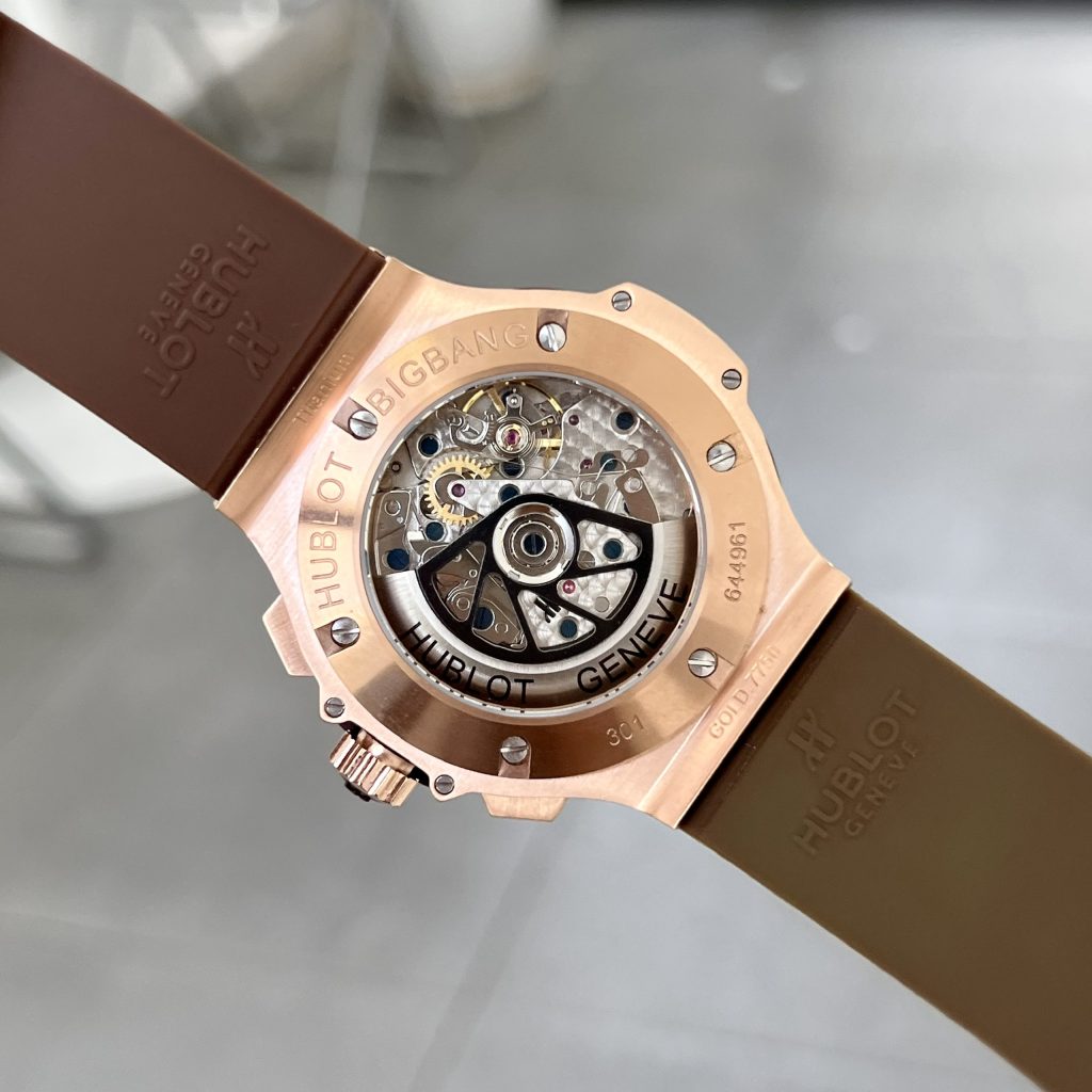Hublot Big Bang Chronograph King Gold Brown Color Rep Watch 44mm (1)
