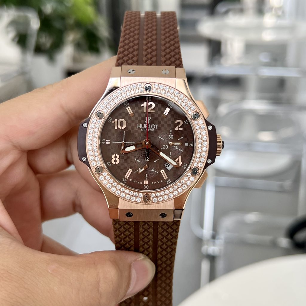 Hublot Big Bang Chronograph King Gold Brown Color Rep Watch 44mm (1)