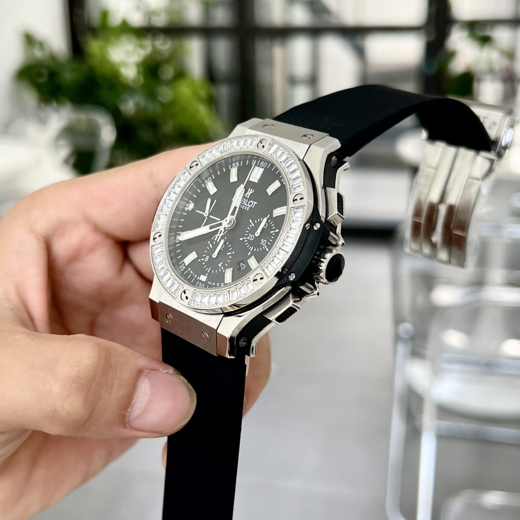 Hublot Big Bang Chronograph Titanium Black Color Rep Watch 44mm (5)