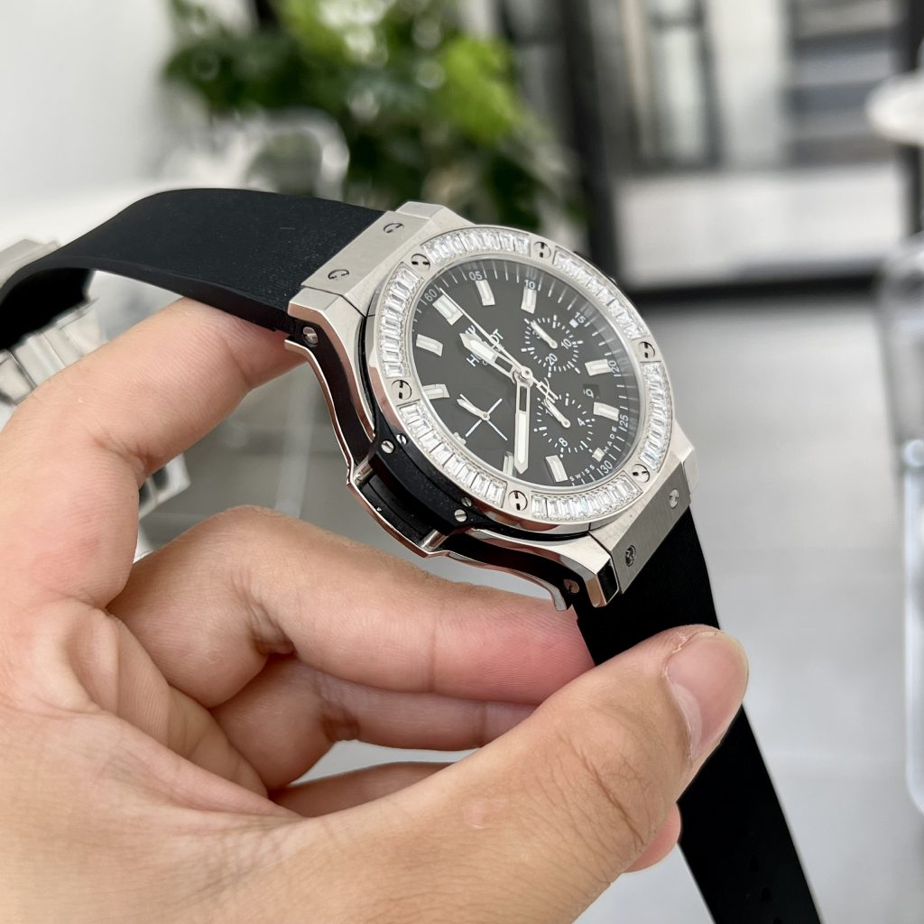 Hublot Big Bang Chronograph Titanium Black Color Rep Watch 44mm (5)