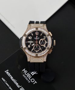 Hublot Big Bang King Gold Diamonds Pave Chronograph Fake Watch 44mm (2)