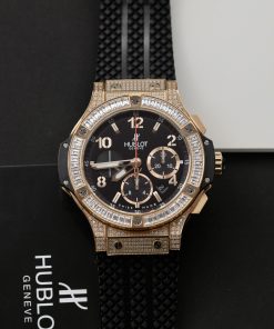 Hublot Big Bang King Gold Diamonds Pave Chronograph Fake Watch 44mm (2)