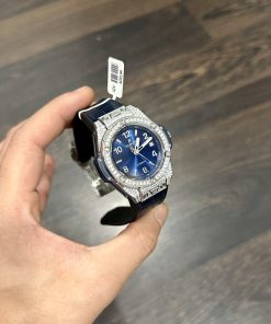 Hublot Big Bang One Click Customs Moissanite Diamonds Best Replica 39mm (8)