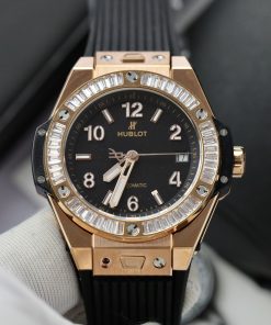 Hublot Big Bang One Click King Gold Bezel Diamonds Baguette 39mm (1)