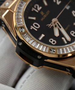 Hublot Big Bang One Click King Gold Bezel Diamonds Baguette 39mm (1)