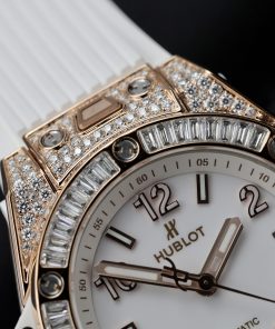 Hublot Big Bang One Click King Gold Customs Moissanite Baguette Diamonds 39mm (11)