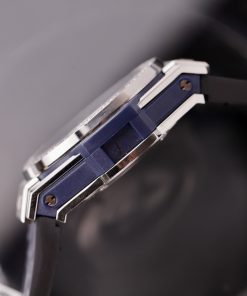 Hublot Big Bang One Click Titanium Blue Customs Moissanite Diamonds 39mm (1)