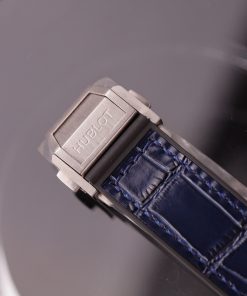 Hublot Big Bang One Click Titanium Blue Customs Moissanite Diamonds 39mm (1)