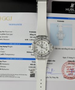 Hublot Big Bang One Click Titanium Customs Full Moissanite Diamonds 39mm (9)