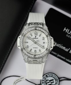 Hublot Big Bang One Click Titanium Customs Full Moissanite Diamonds 39mm (9)