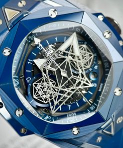 Hublot Big Bang Sang Bleu Blue Ceramic Replica Watches BBF 45mm (1)