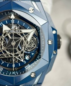 Hublot Big Bang Sang Bleu Blue Ceramic Replica Watches BBF 45mm (1)