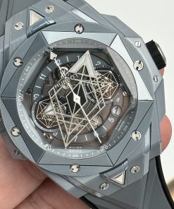 Hublot Big Bang Sang Bleu II Ceramic Gray Replica Watch BBF 45mm (9)