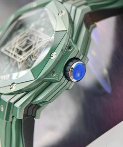 Hublot Big Bang Sang Bleu II Green Ceramic Replica Watches BBF (10)
