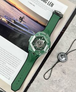 Hublot Big Bang Sang Bleu II Green Ceramic Replica Watches BBF (10)