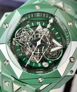 Hublot Big Bang Sang Bleu II Green Ceramic Replica Watches BBF (10)