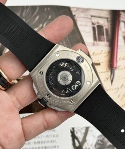 Hublot Big Bang Sang Bleu II Titanium Black Replica BB Factory 45mm (7)