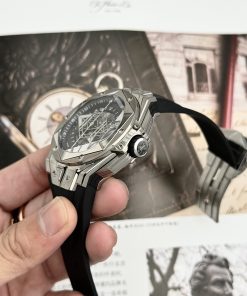 Hublot Big Bang Sang Bleu II Titanium Black Replica BB Factory 45mm (7)