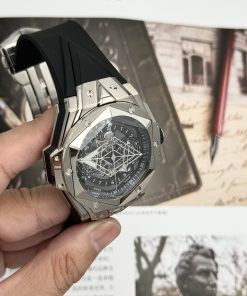 Hublot Big Bang Sang Bleu II Titanium Black Replica BB Factory 45mm (7)