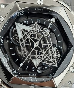 Hublot Big Bang Sang Bleu II Titanium Black Replica BB Factory 45mm (7)