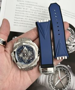 Hublot Big Bang Sang Bleu II Titanium Blue Replica BB Factory 45mm (1)