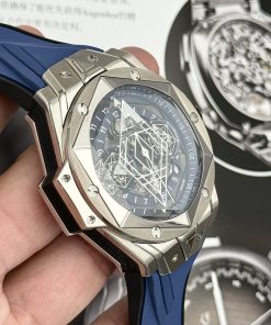 Hublot Big Bang Sang Bleu II Titanium Blue Replica BB Factory 45mm (1)