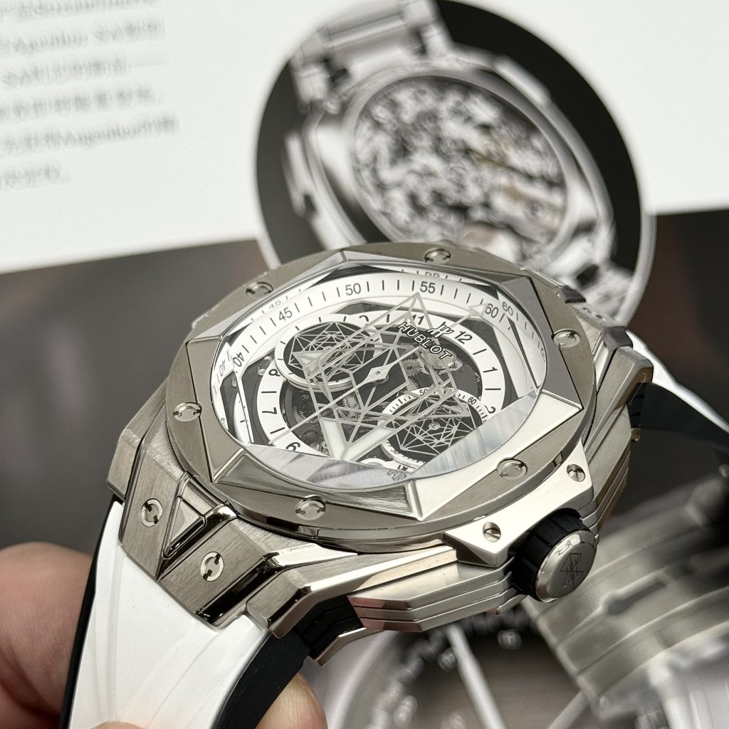 Hublot Big Bang Sang Bleu II Titanium White Best Replica BBF 45mm (1)