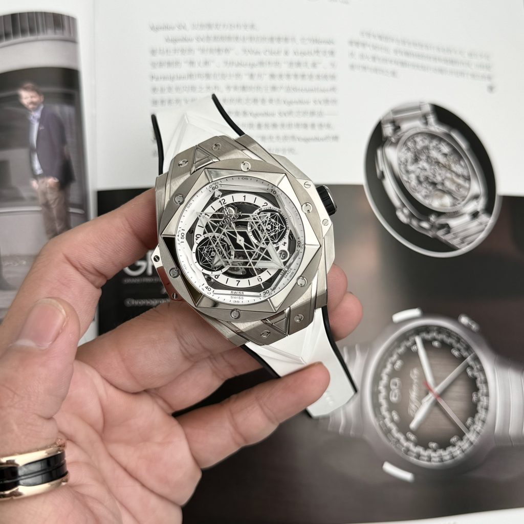 Hublot Big Bang Sang Bleu II Titanium White Best Replica BBF 45mm (1)