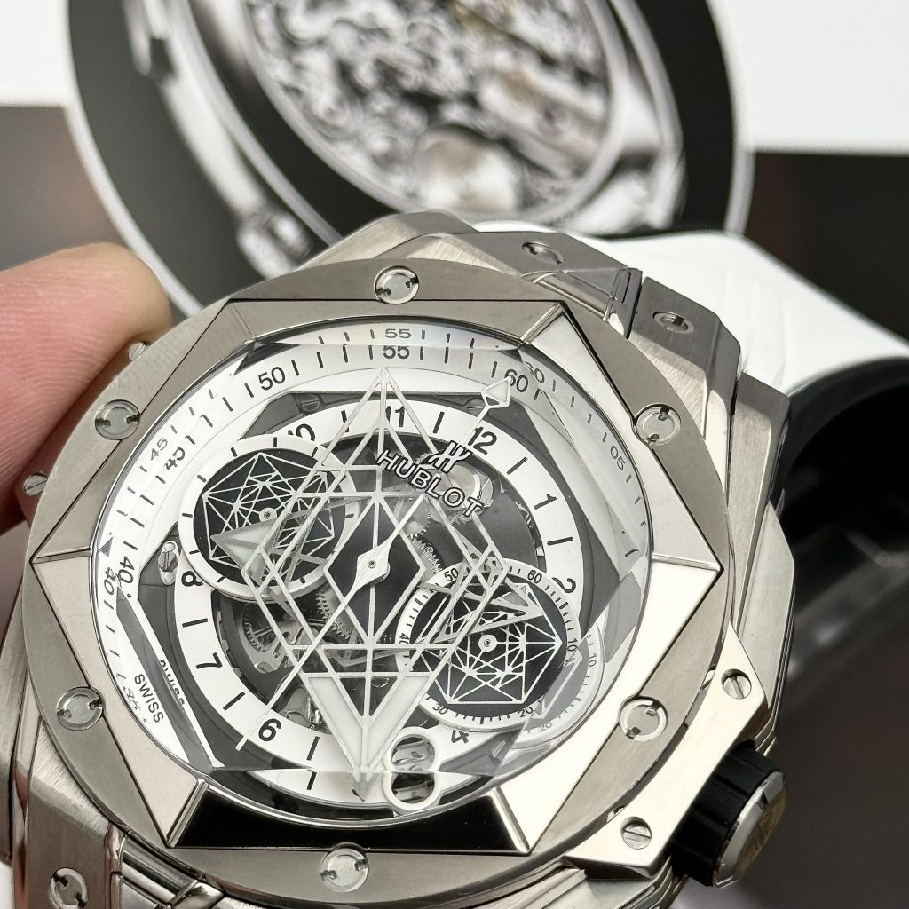Hublot Big Bang Sang Bleu II Titanium White Best Replica BBF 45mm (1)