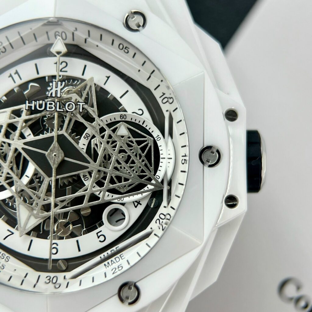 Hublot Big Bang Sang Bleu II White Ceramic Replica Watches Best (9)