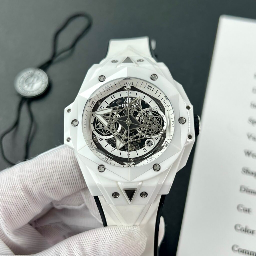 Hublot Big Bang Sang Bleu II White Ceramic Replica Watches Best (9)