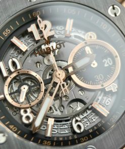 Hublot Big Bang Unico King Gold Black Ceramic Best Replica BBF 44mm (9)
