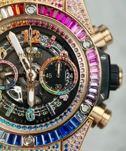 Hublot Big Bang Unico Rainbow King Gold Replica Watches BBF 42mm (2)