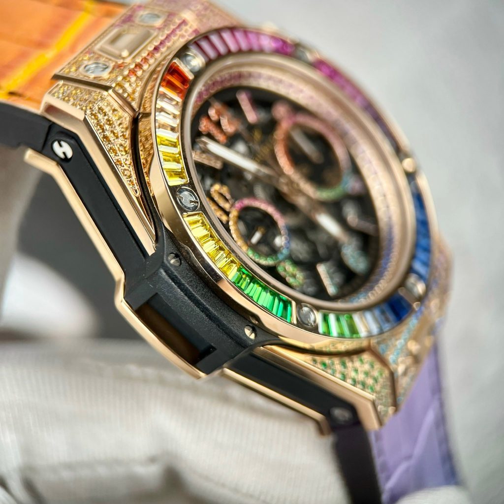 Hublot Big Bang Unico Rainbow King Gold Replica Watches BBF 42mm (2)