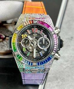 Hublot Big Bang Unico Rainbow Titanium Replica Watches BBF 42mm (5)