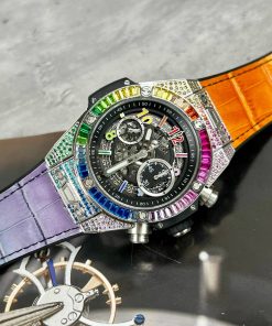 Hublot Big Bang Unico Rainbow Titanium Replica Watches BBF 42mm (5)