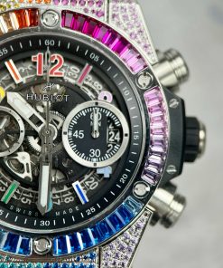 Hublot Big Bang Unico Rainbow Titanium Replica Watches BBF 42mm (5)
