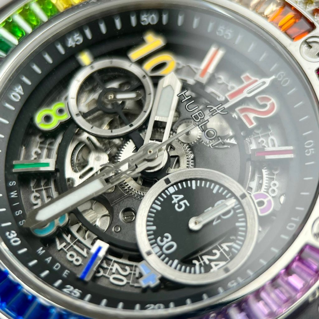 Hublot Big Bang Unico Rainbow Titanium Replica Watches BBF 42mm (5)