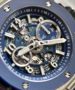 Hublot Big Bang Unico Replica Watches Titanium Blue Demi BBF 44mm (1)