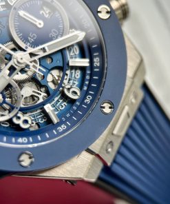 Hublot Big Bang Unico Replica Watches Titanium Blue Demi BBF 44mm (1)
