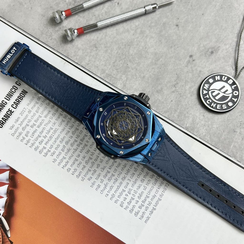 Hublot Big Bang Unico Sang Bleu Blue Replica Watch HB Factory 45mm (4)