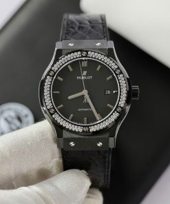 Hublot Classic Fusion Black Ceramic Bezel Stones Custom Movement JJZ 42mm (20)