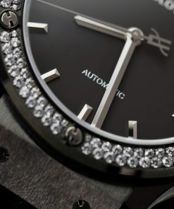Hublot Classic Fusion Black Ceramic Bezel Stones Custom Movement JJZ 42mm (20)