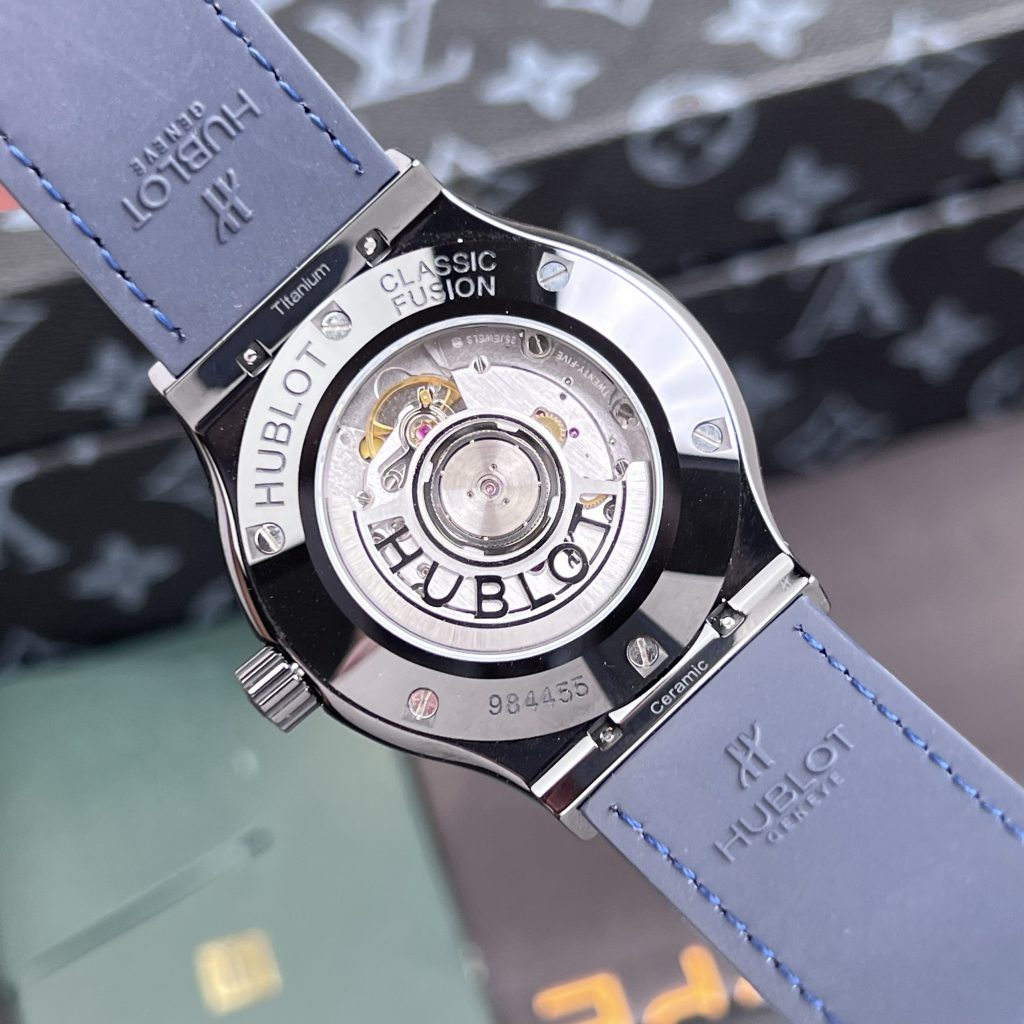 Hublot Classic Fusion Ceramic Blue Dial Replica Watches JJZ (6)