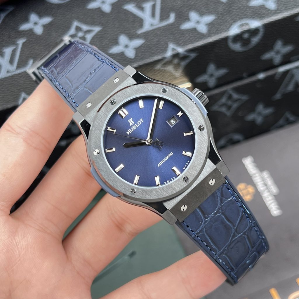 Hublot Classic Fusion Ceramic Blue Dial Replica Watches JJZ (6)