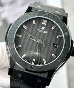Hublot Classic Fusion Ceramic Replica Watch Carbon Dial JJZ Factory 42mm (10)