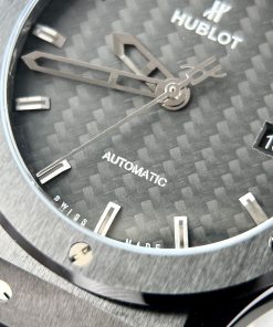 Hublot Classic Fusion Ceramic Replica Watch Carbon Dial JJZ Factory 42mm (10)