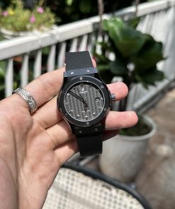 Hublot Classic Fusion Ceramic Replica Watches Carbon Black Dial JJZ 42mm (1)